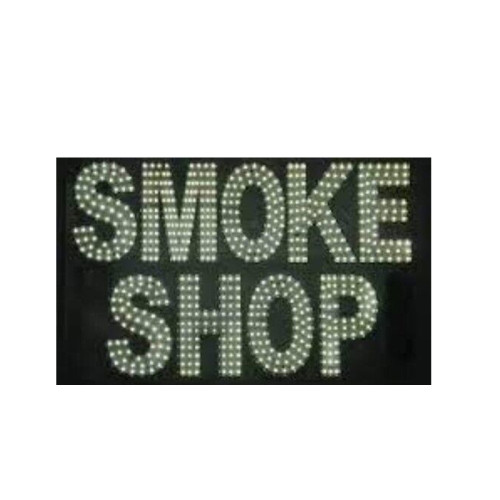 LED SIGN MEDIUM (SMOKE SHOP) 24"X15" - WHITE GREEN